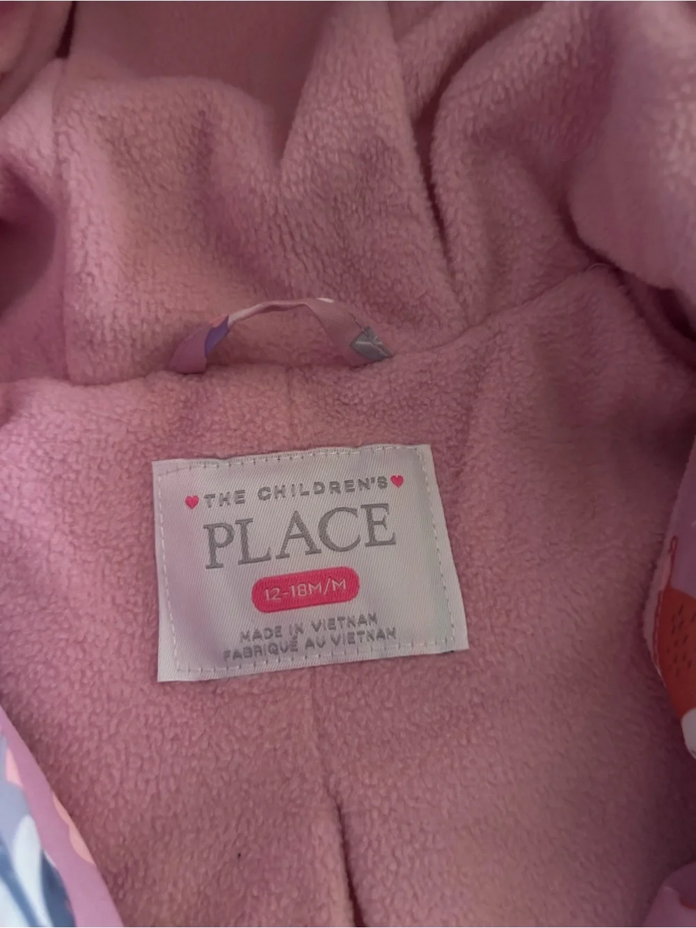 The childrens Place Baby Girls Puffer Jacket Size 12-18 mo